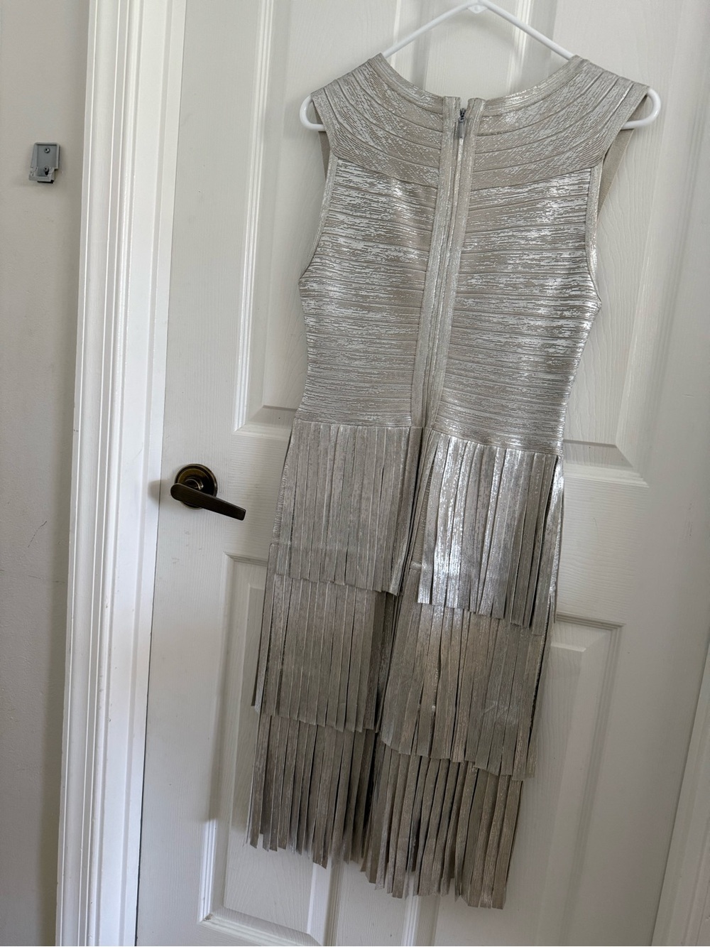 Herve Leger silver Bandage Dress perfect condition
